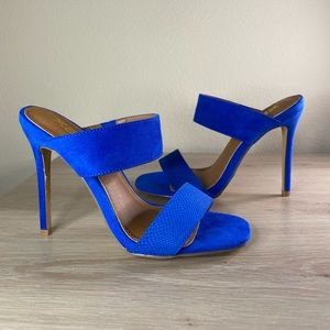 Royal Blue strap heels